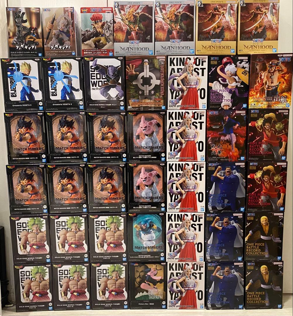 【新品未使用】ドラゴンボール　ワンピースフィギュア44体セット