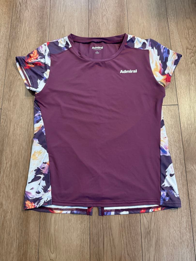 【完売品】Admiral 紫/多色 Tシャツとスコート2点セット