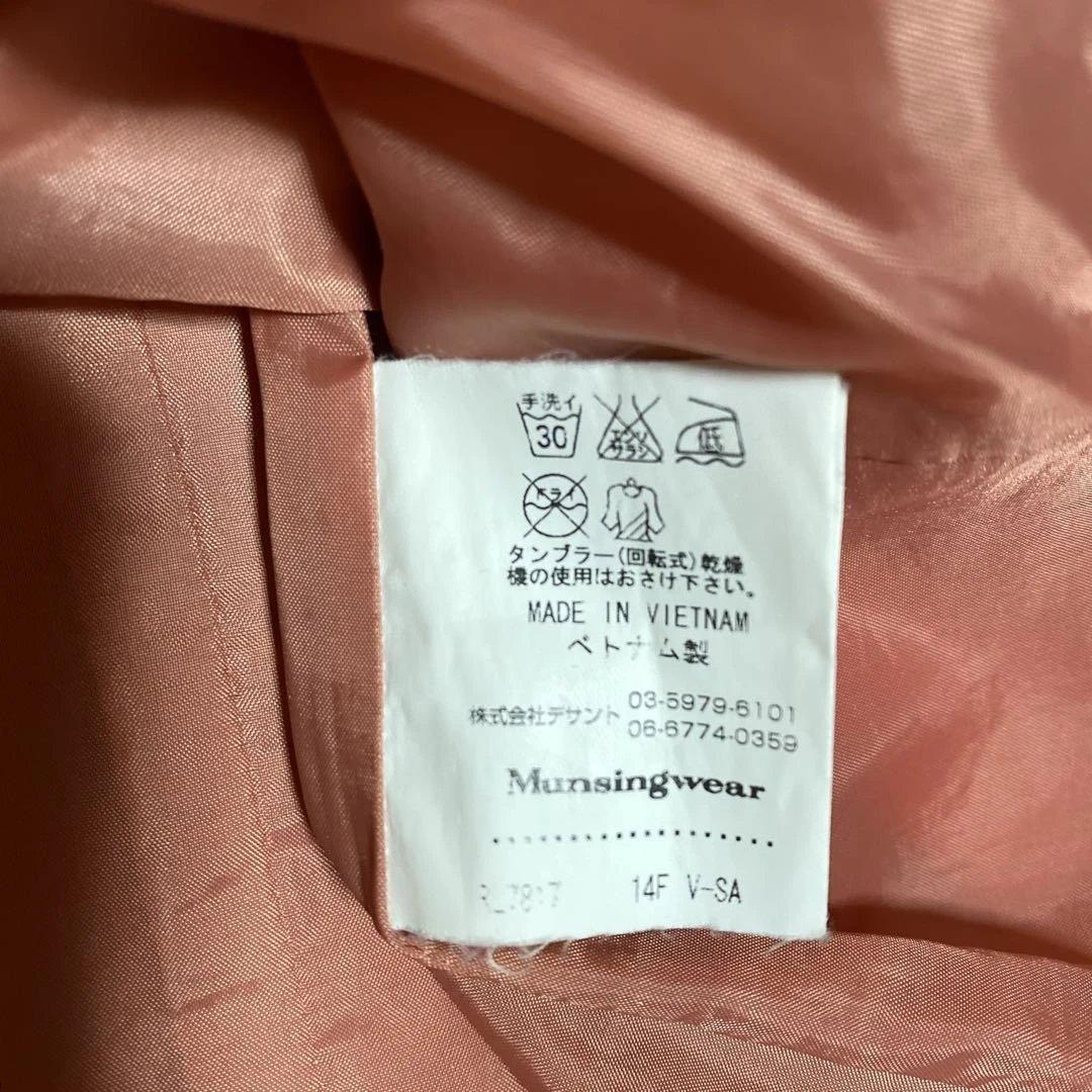 マンシングウェア　ゴルフ　中綿　ワンピース　オレンジ　冬　レディースＭ　美品
