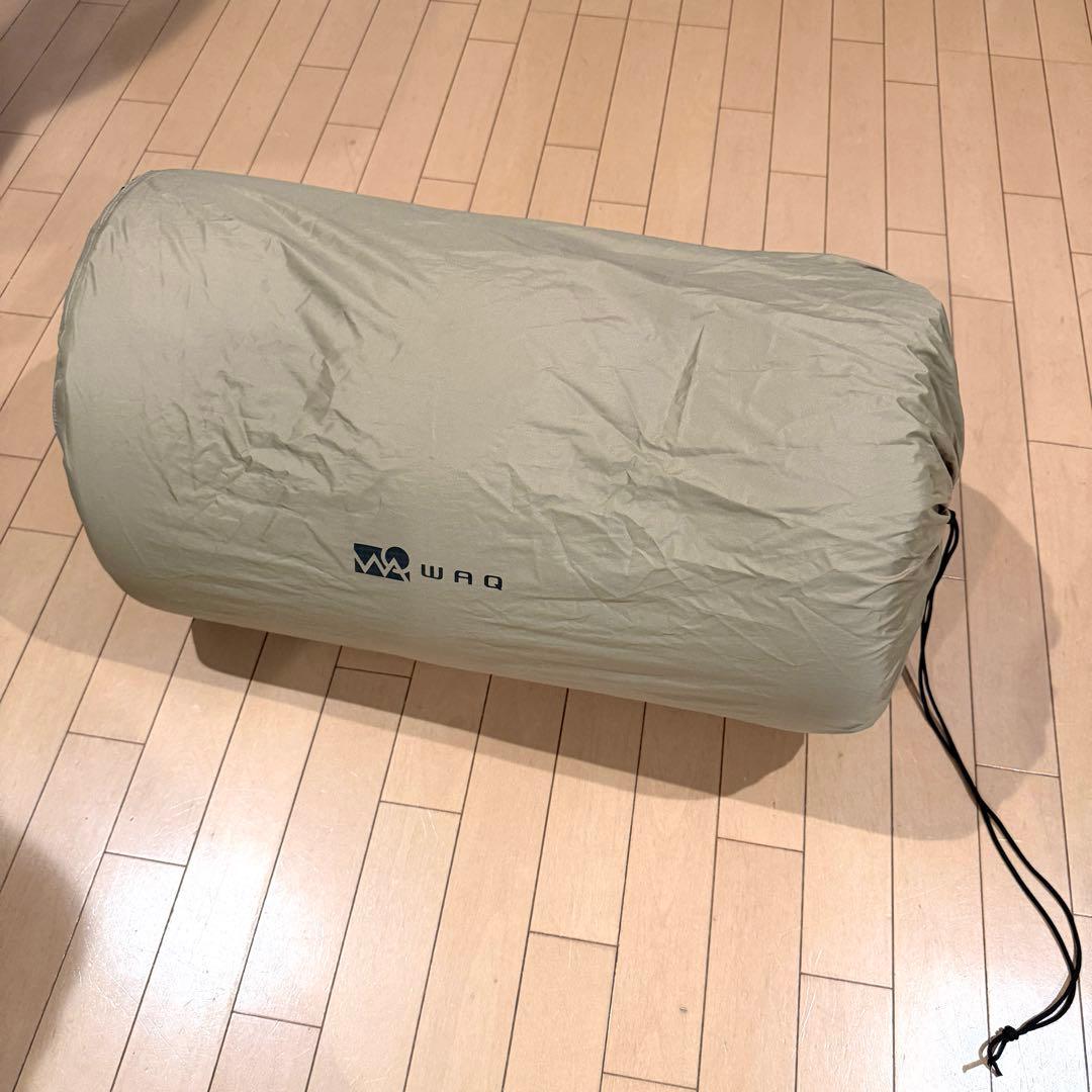 WAQ リラクシングキャンプマット ダブル TAN 厚さ10cm キャンプマット