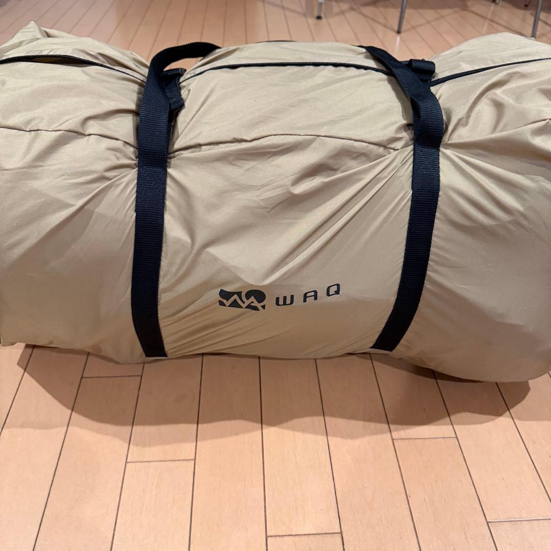 WAQ リラクシングキャンプマット ダブル TAN 厚さ10cm キャンプマット