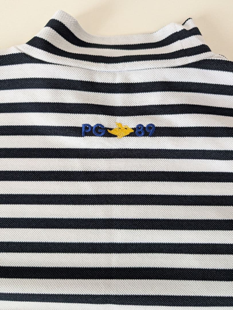 パーリーゲイツ　PEARLY GATES ストライプ ハイネックシャツ