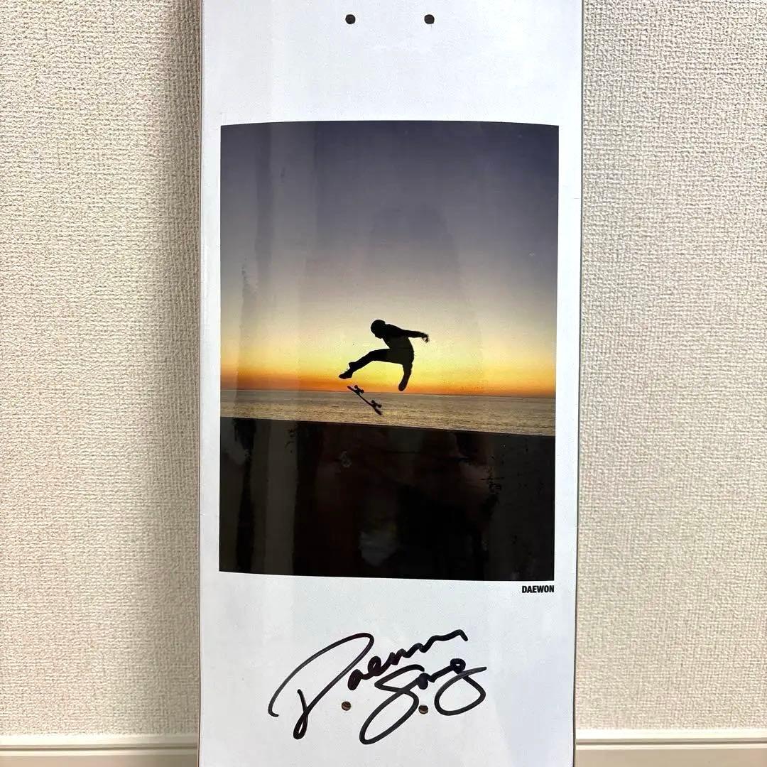 直筆サインDaewon Songデッキ　thank you