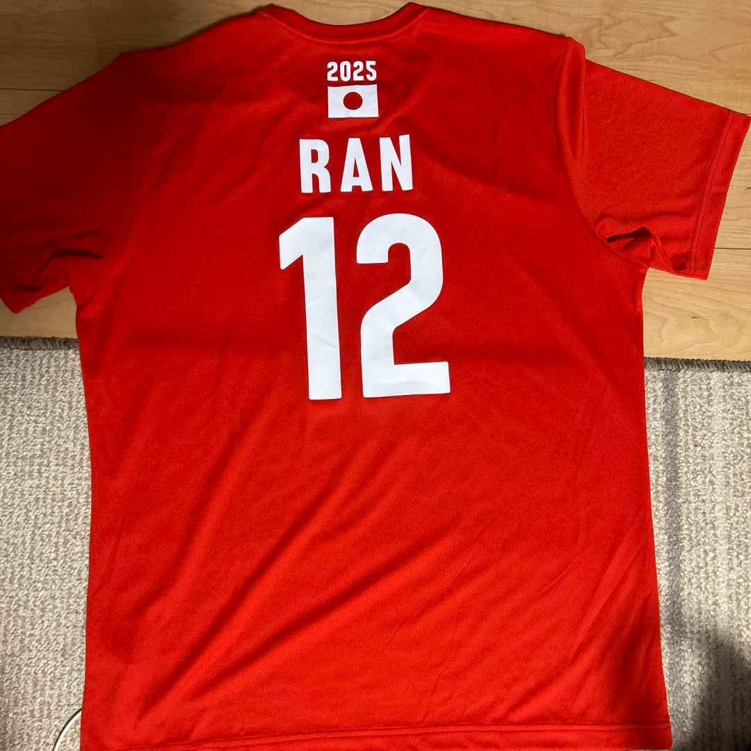 髙橋藍ASICS バレーボールシャツ 赤 3XL RAN 12
