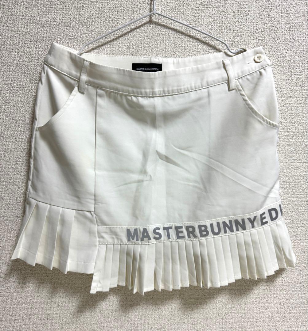 マスターバニーエディション 美品　スカート L ゴルフ　白