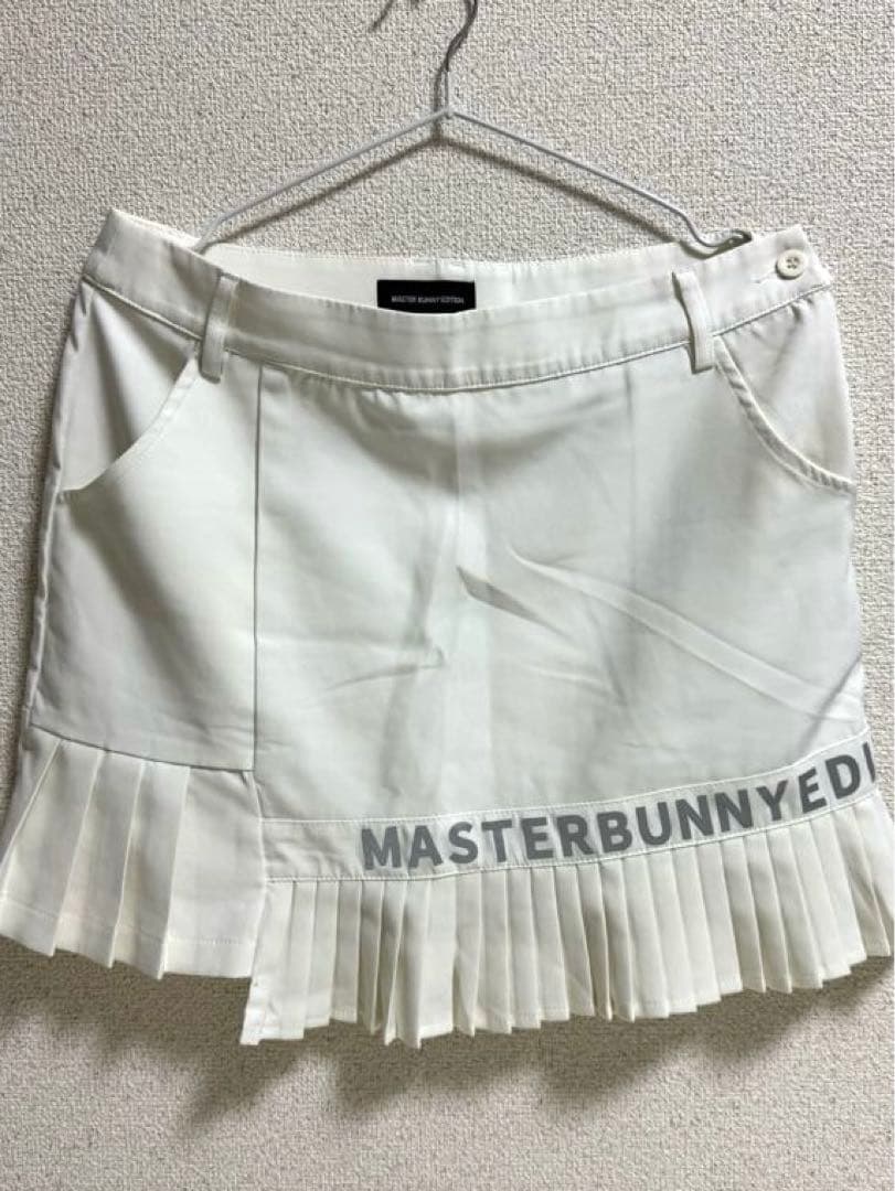 マスターバニーエディション 美品　スカート L ゴルフ　白