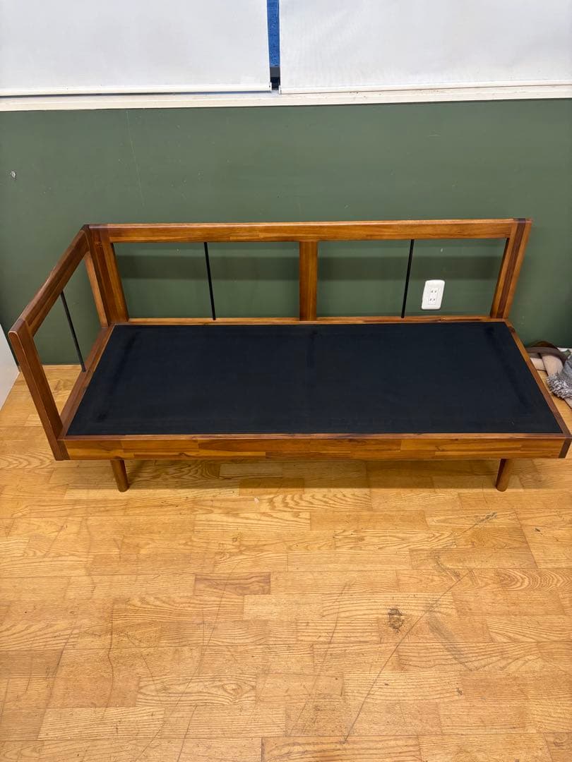 M007 unico製 L字2Pソファ デニム風