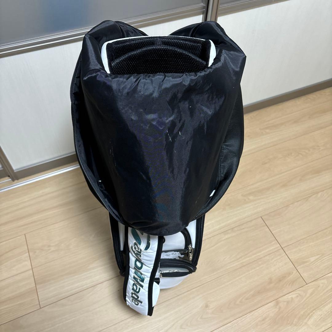 TaylorMade キャディバッグ ブラック×ホワイト×ブルー