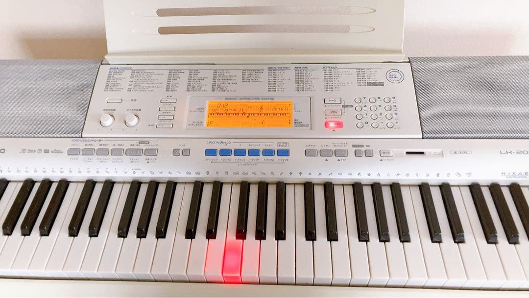 CASIO 光ナビゲーションキーボード LK-205（動作良好・美品）