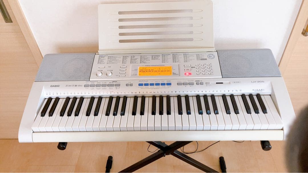 CASIO 光ナビゲーションキーボード LK-205（動作良好・美品）