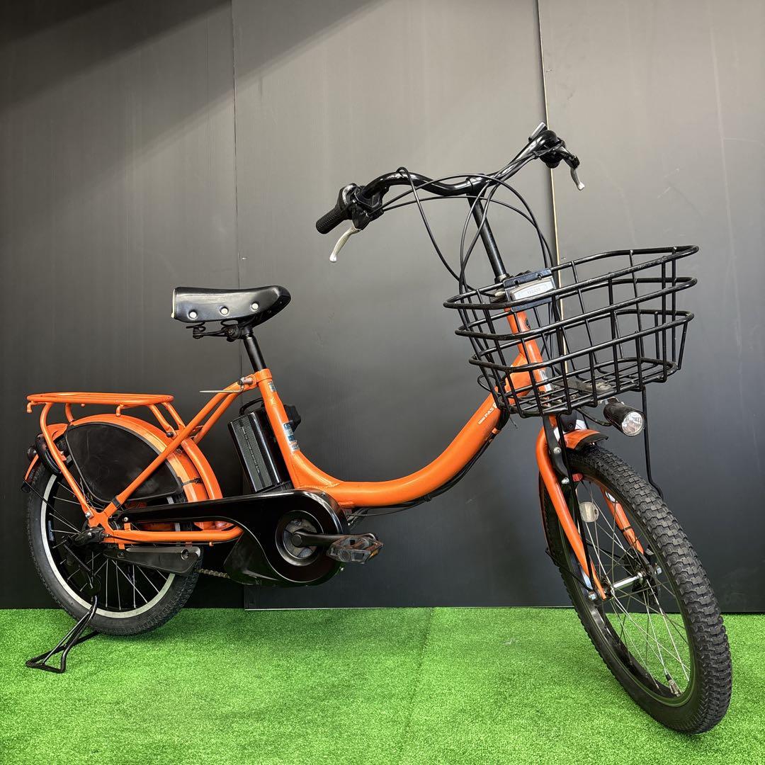 電動自転車 YAMAHA PAS Babby オレンジ 3人乗り対応　75⚫️