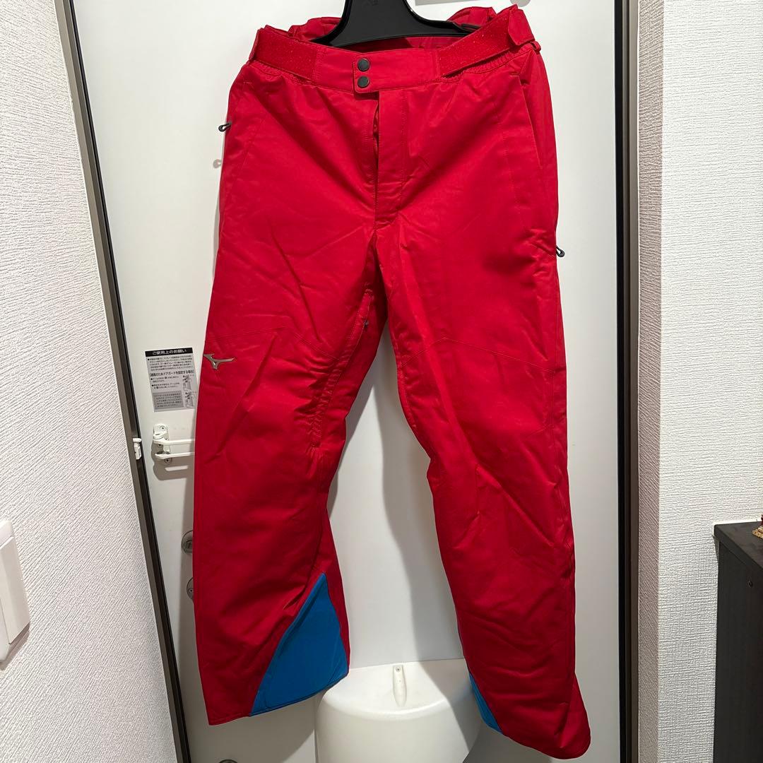 MIZUNOスキーウェア上下　赤&青【上XS.下Ｓ】