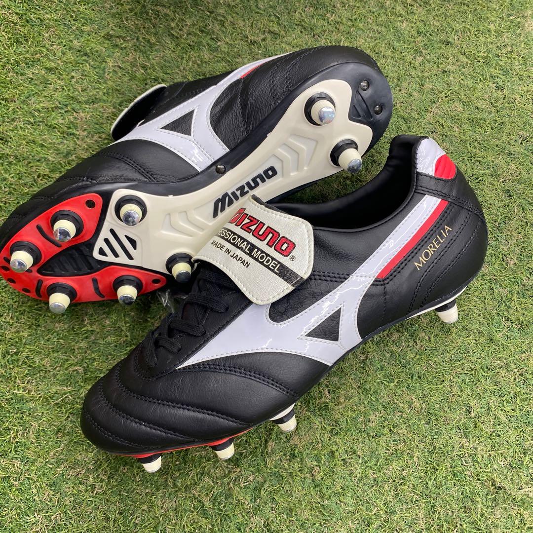 新品MIZUNO モレリア2 SI 取替式スパイク27.0㎝　ブラック/ホワイト