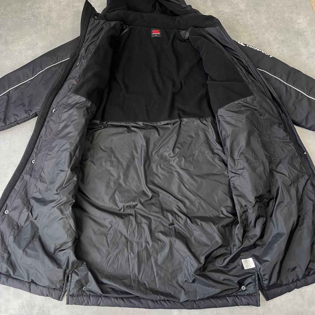 【美品】Canterbury 中綿ベンチコート3XL フード着脱可　スポーツ観戦