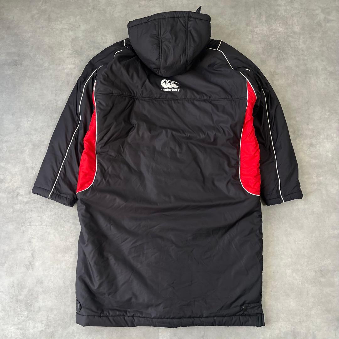 【美品】Canterbury 中綿ベンチコート3XL フード着脱可　スポーツ観戦