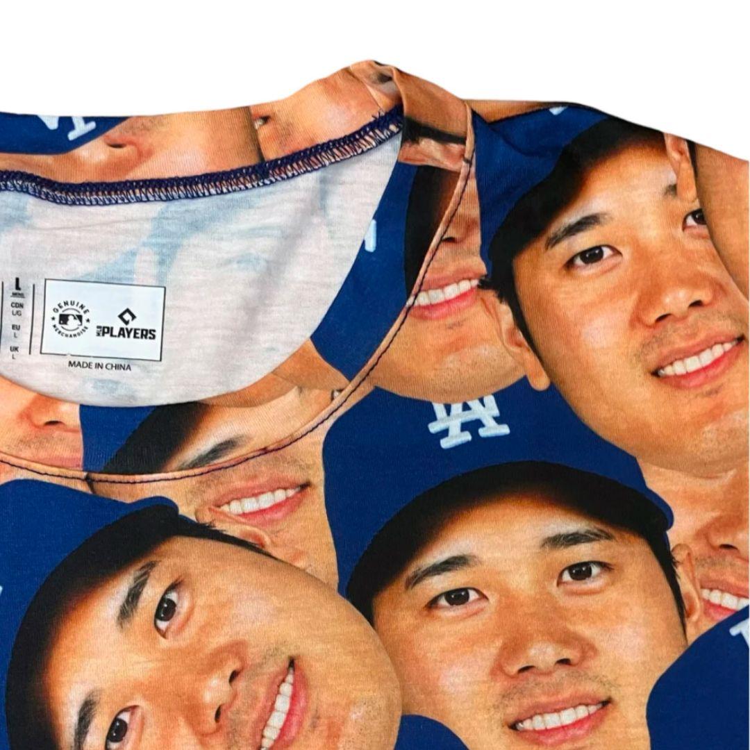 【XLサイズ】未使用☆LA 大谷翔平 顔Tシャツ MLB ロサンゼルスドジャース
