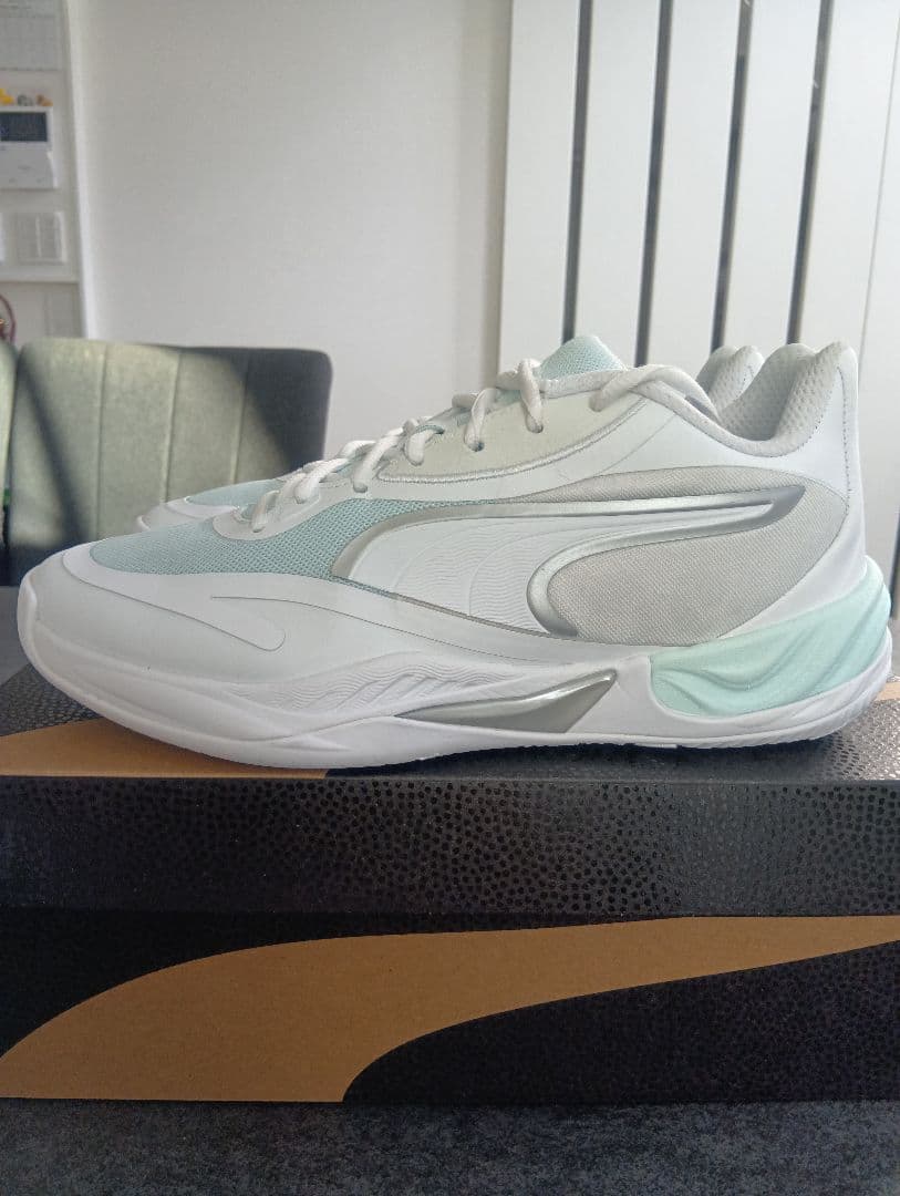 Puma ALL−PRO NITRO SKYBREAK White−aqua