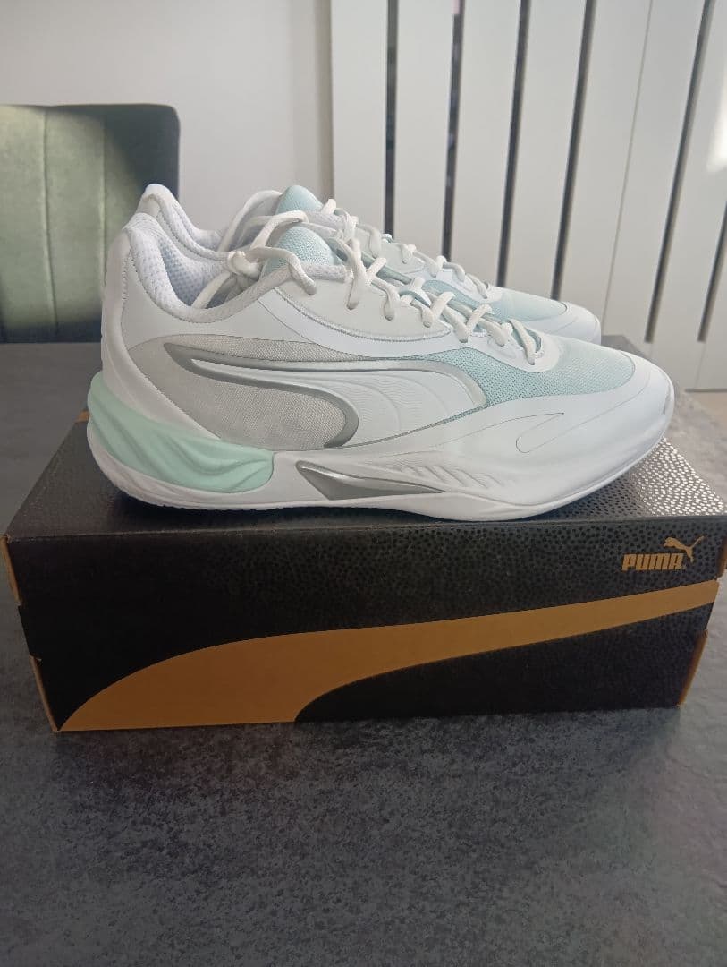 Puma ALL−PRO NITRO SKYBREAK White−aqua