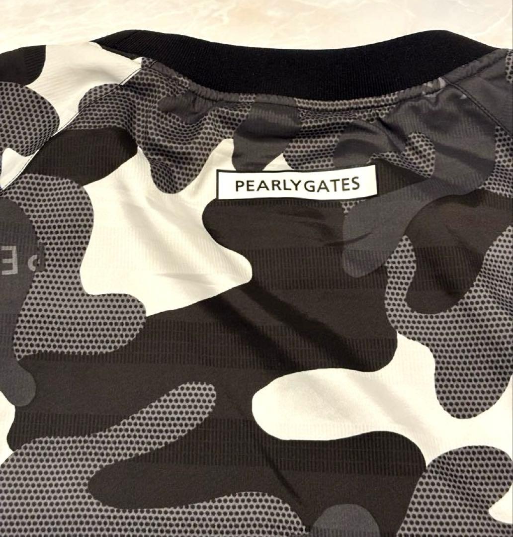 美品　PEARLY GATES 迷彩柄スニードジャック　長袖4 ブラックグレー系