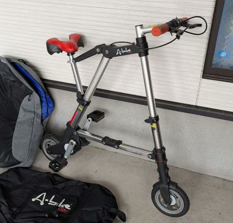 A-bike city (正規品) 前後エアタイヤ 持ち運びリュック・バック付き