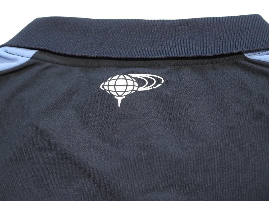 ⓁBEAMS GOLF ビームスゴルフ 襟付きVネックプルオーバーNAVY