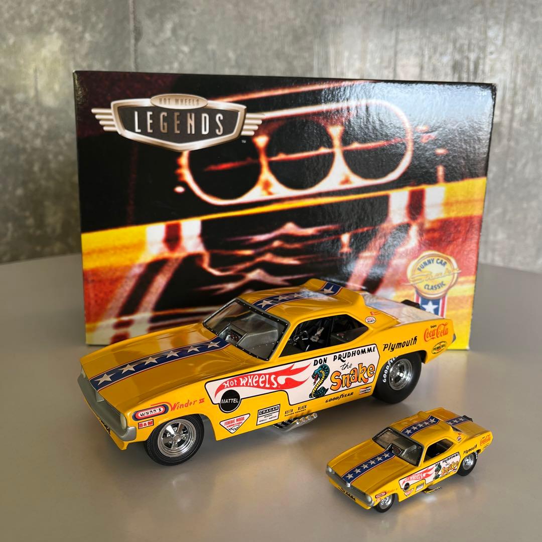 ☆ホットウィール☆1970プリムス バラクーダ☆ドラッグレーサー2台セット☆希少