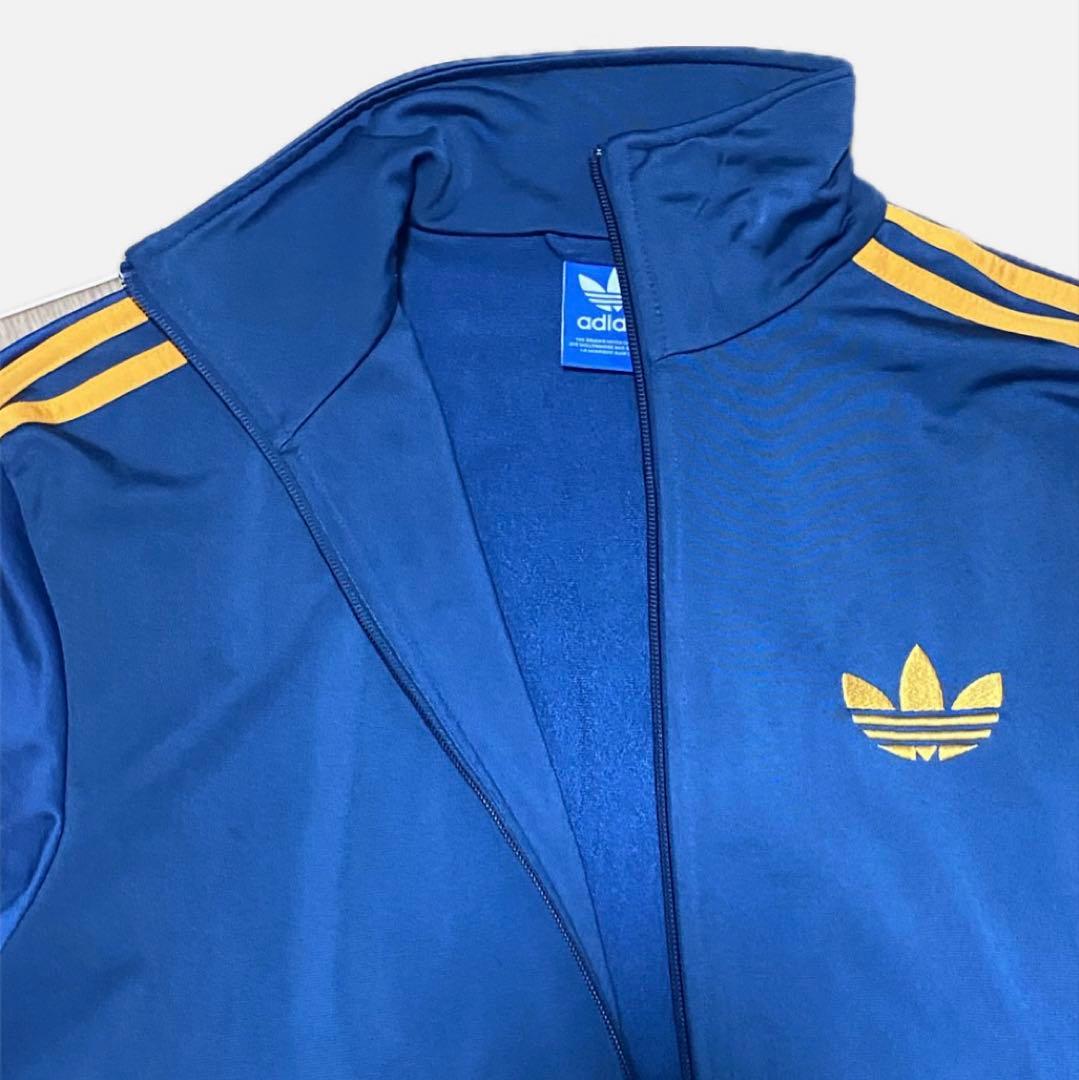 adidas トラックジャケット ネイビー/オレンジ ベッケンバウアー