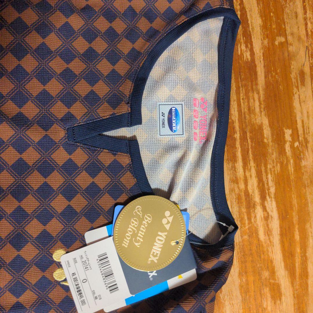 YONEX VERSA COOL チェック柄TシャツJP O