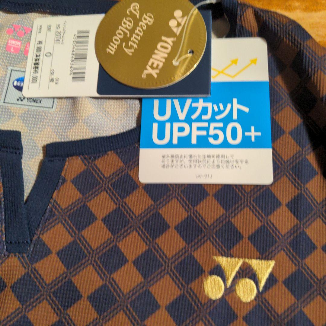 YONEX VERSA COOL チェック柄TシャツJP O