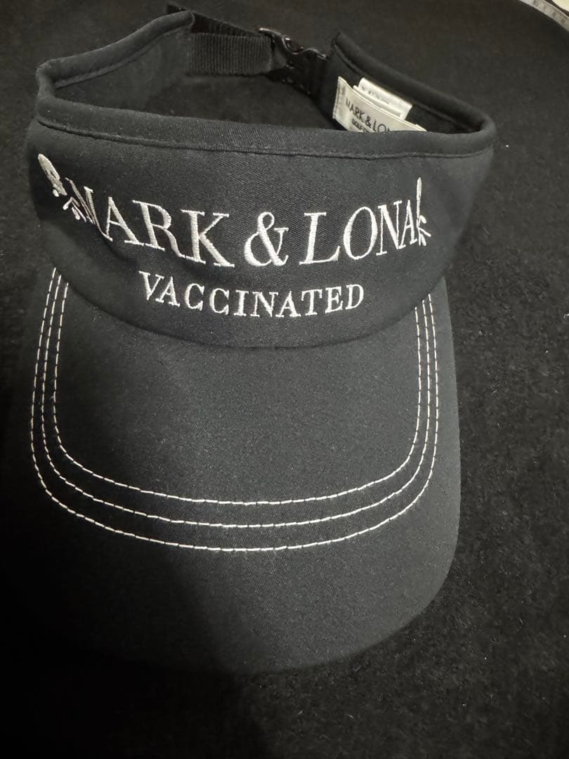 MARK & LONA バイザー フリーサイズ VACCINATED