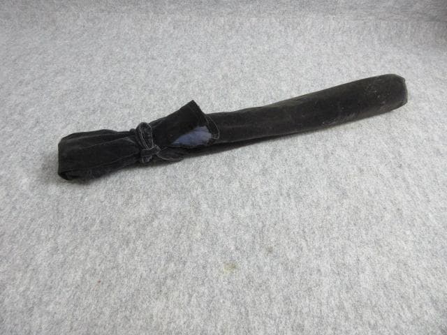 銀製継金具尺八銘有り袋付き [B27875]