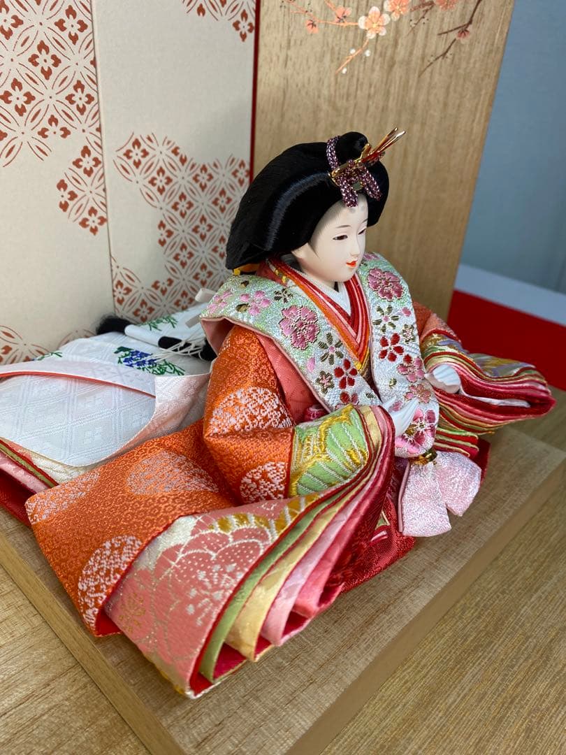 東京久月　雛人形　親王平飾り・間口約６０×奥行約３０×高さ約３６㎝