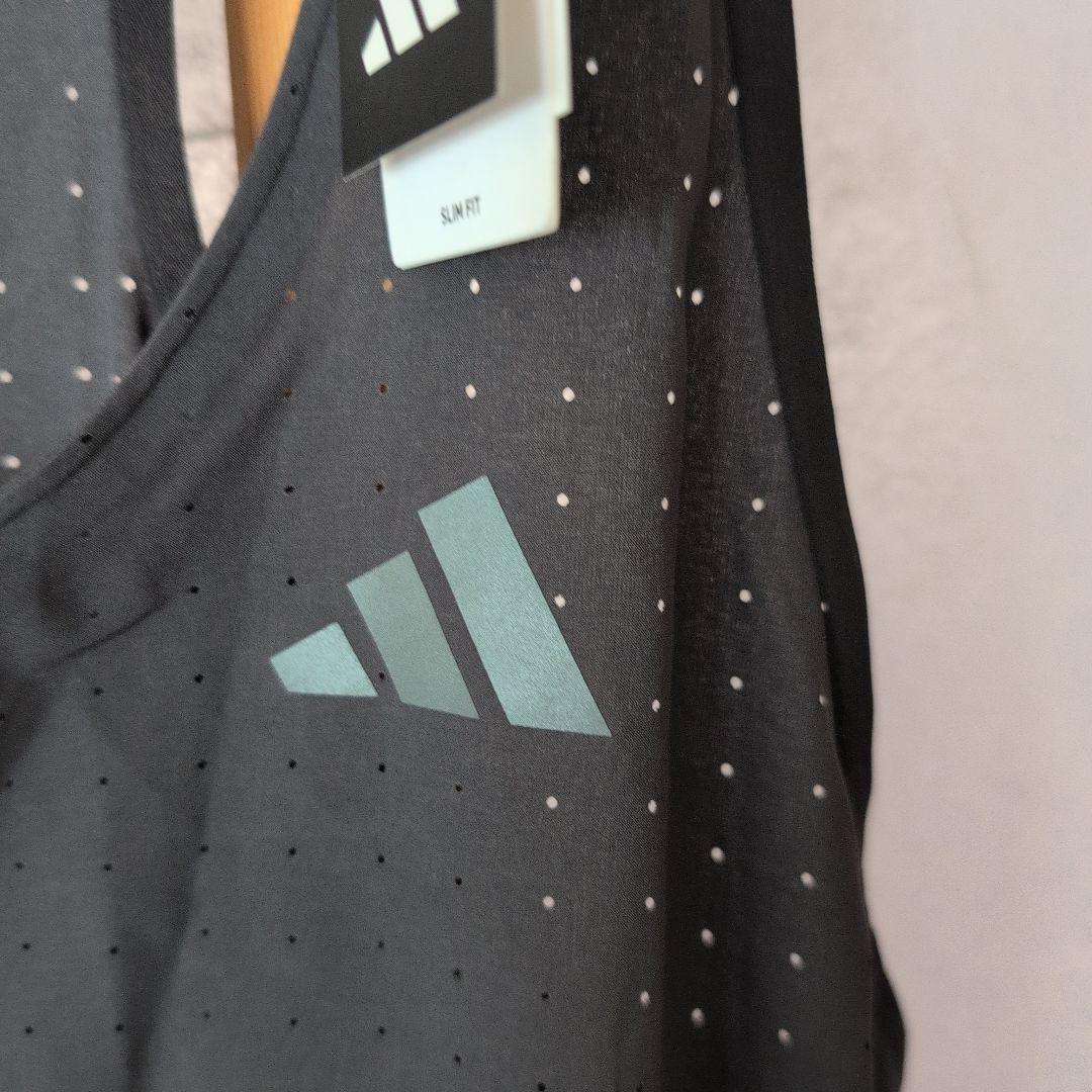 adidas シングレット　ブラック　サイズＬ