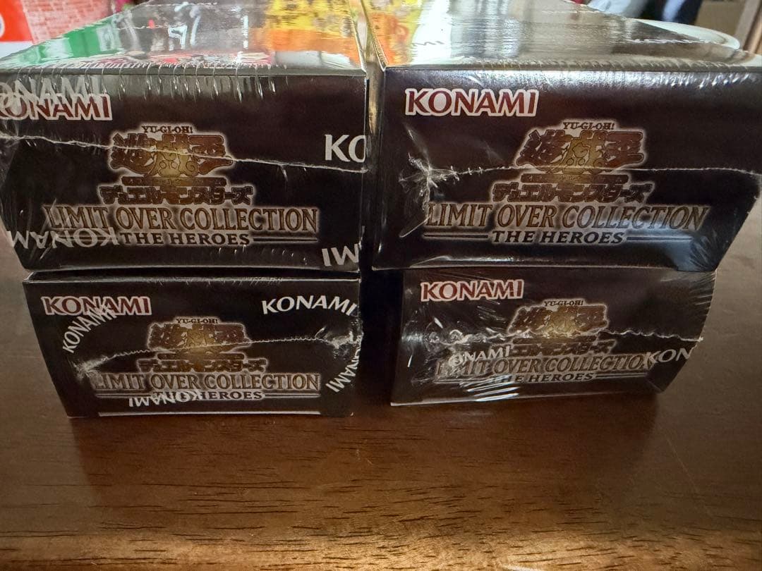 遊戯王　未開封シュリンク付き　4BOXセット　リミットオーバーコレクション