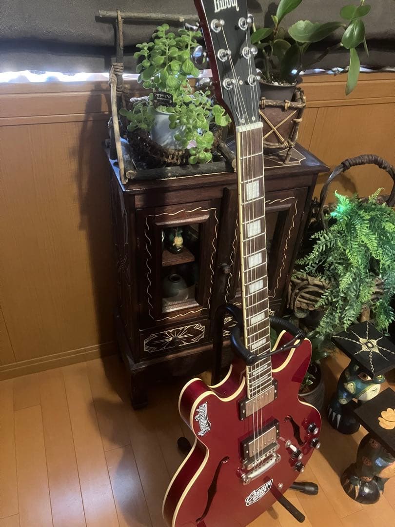 BurnyセミアコSRSA-65島村楽器特注モデル ES-335 ハードケース付