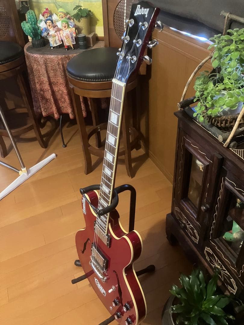 BurnyセミアコSRSA-65島村楽器特注モデル ES-335 ハードケース付