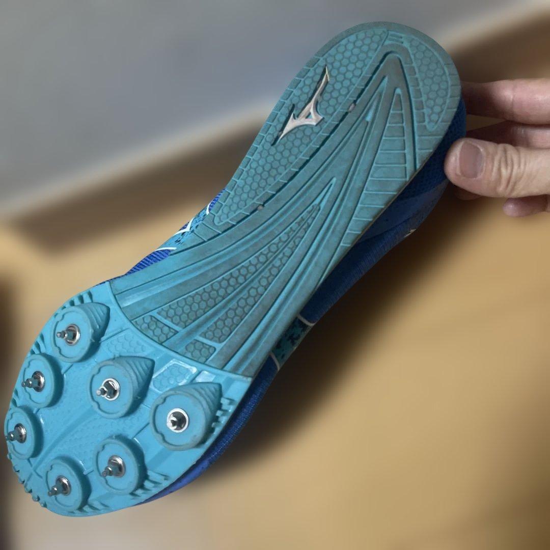 Mizuno スパイクシューズ 青　【美品】