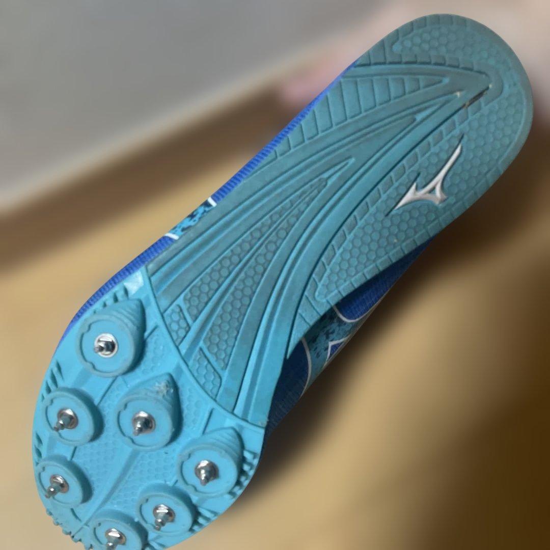 Mizuno スパイクシューズ 青　【美品】