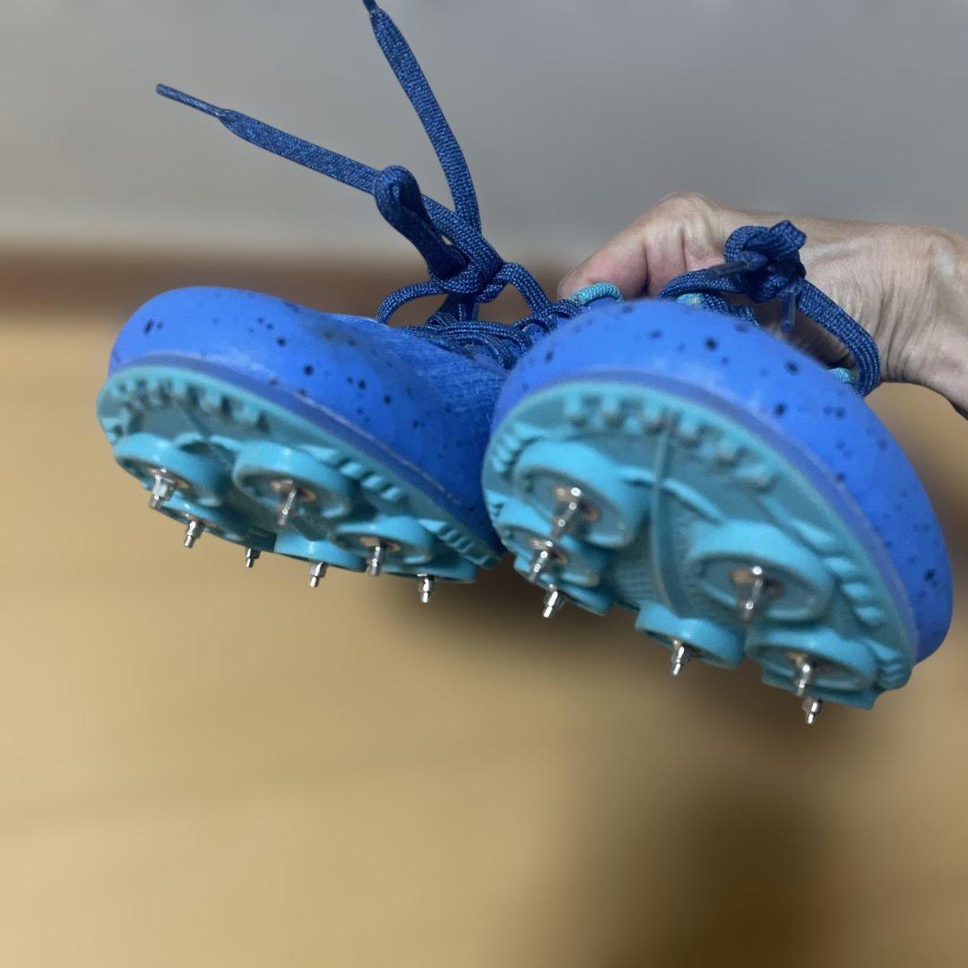 Mizuno スパイクシューズ 青　【美品】
