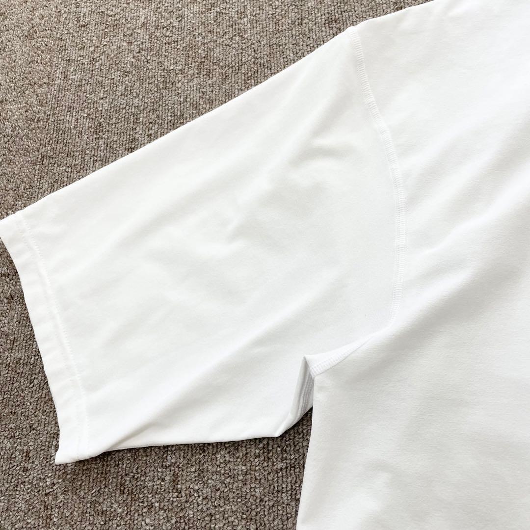 美品　サルベージパブリック　モックネック　半袖シャツ　カットソー　ホワイト　M