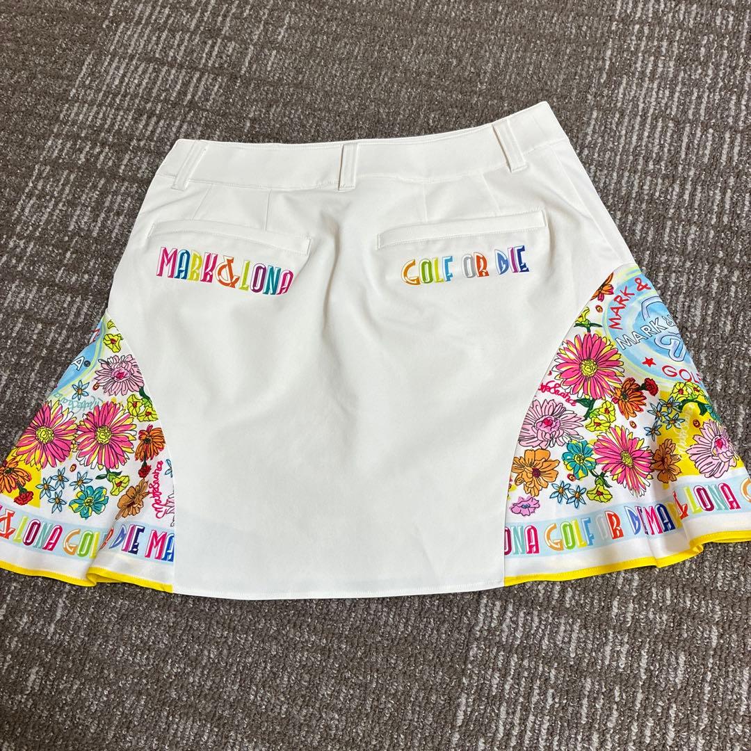 MARK & LONA 花柄スカート ホワイト未使用品