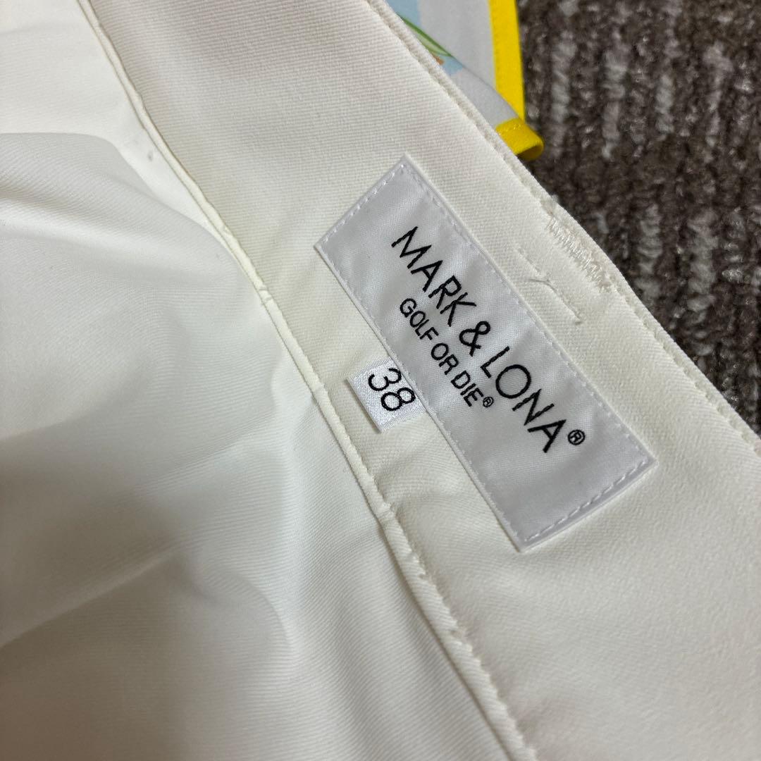 MARK & LONA 花柄スカート ホワイト未使用品
