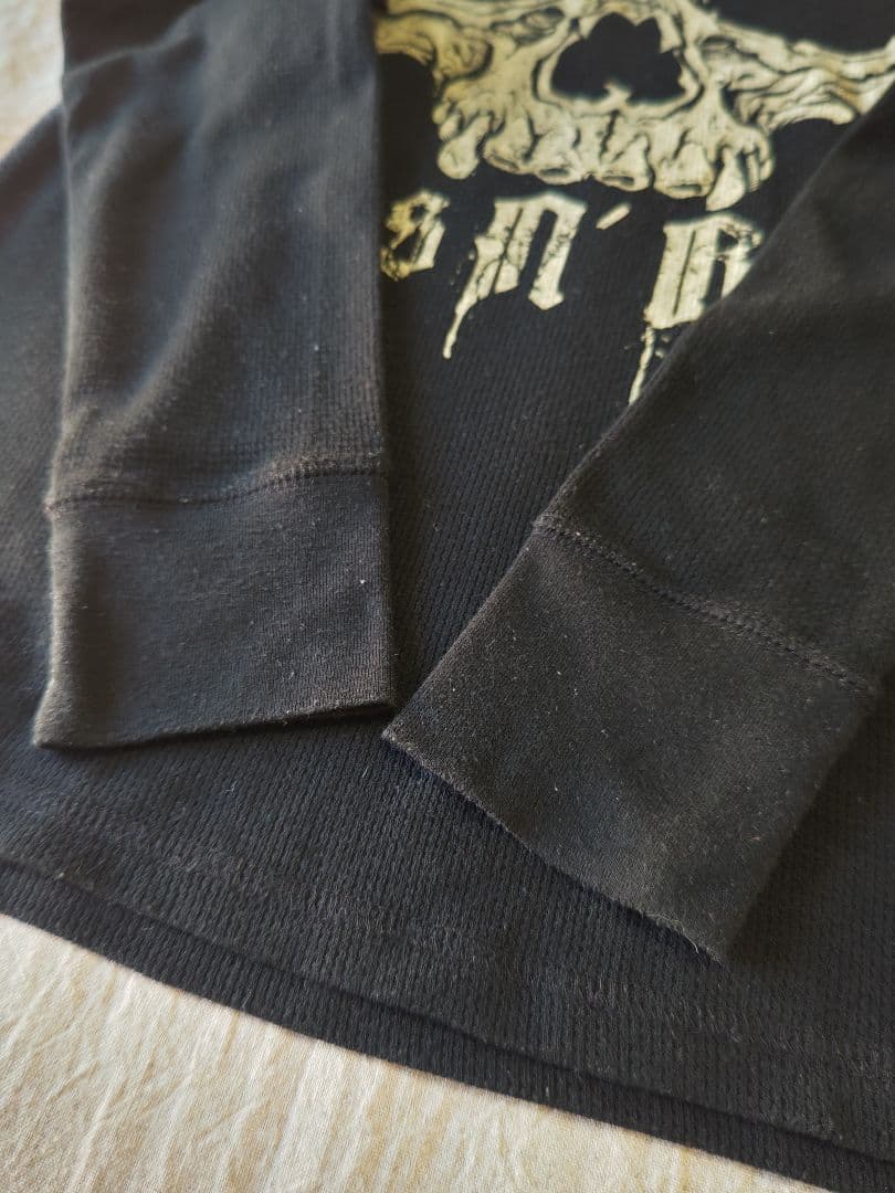 Guns N' Roses ガンズ スカルプリント ロック長袖Tシャツ ロンT