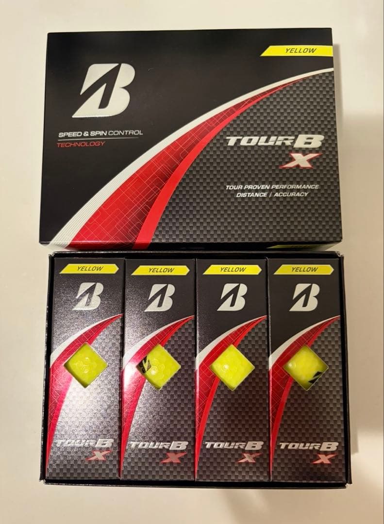 Bridgestone TOUR B X ゴルフボール イエロー