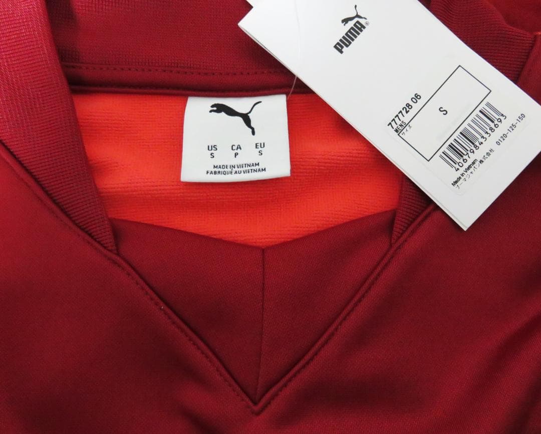新品 PUMA サッカー モロッコ代表 プレマッチ スウェットトップ S