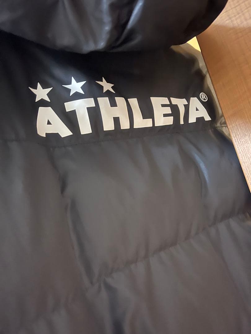 ATHLETE ブラック ベンチコート　160㎝