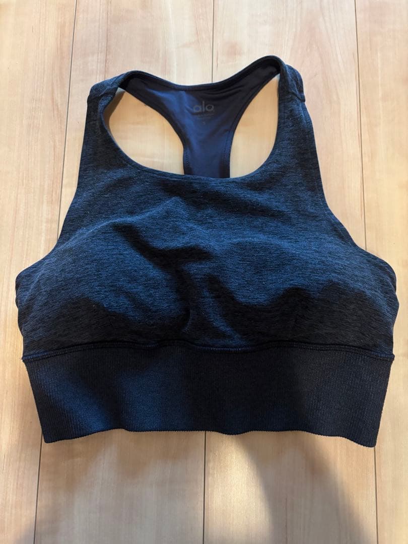 【良品】alo yoga 上下セットアップ タンクトップ　Sサイズ ネイビー