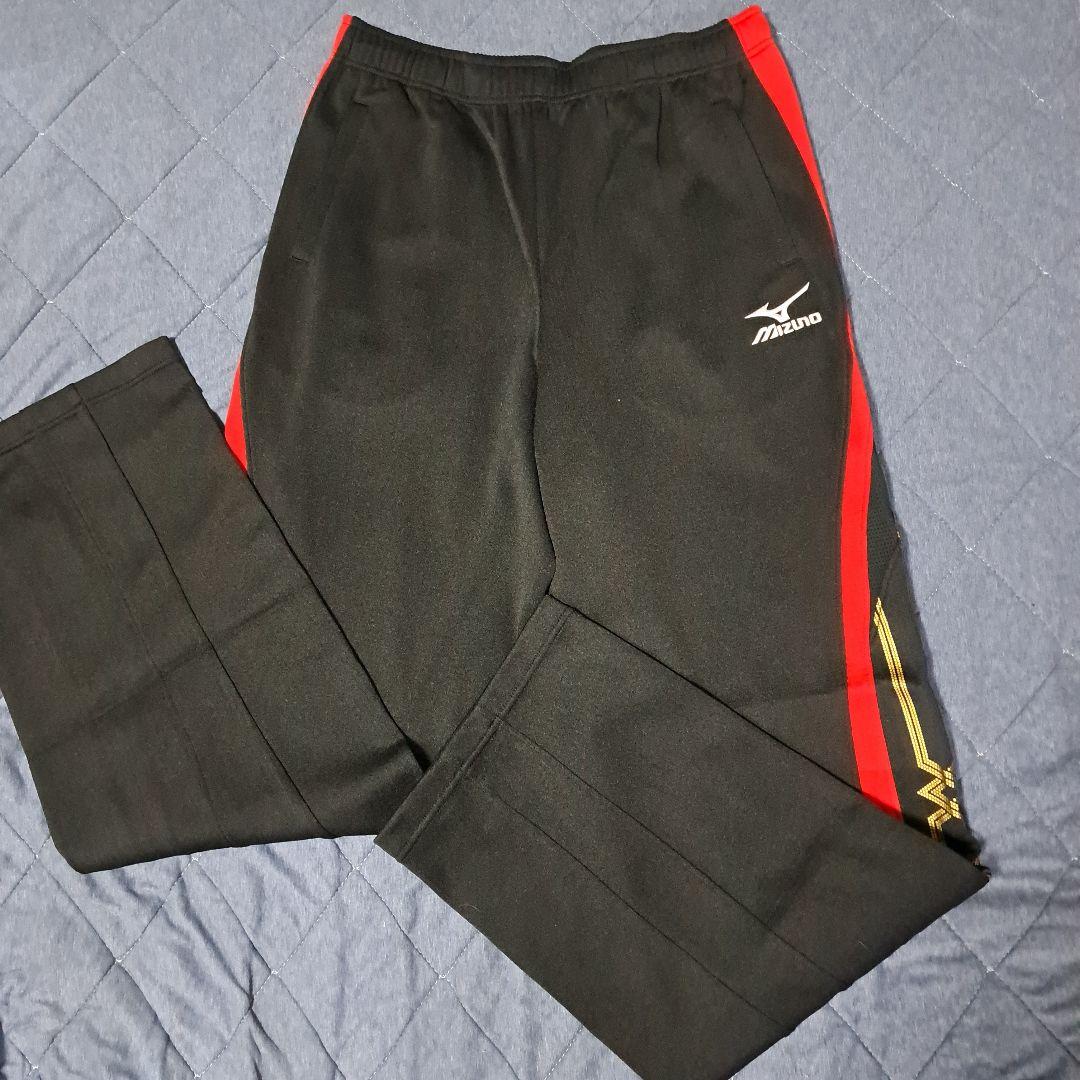 MIZUNO ジャージ ブラック/レッド