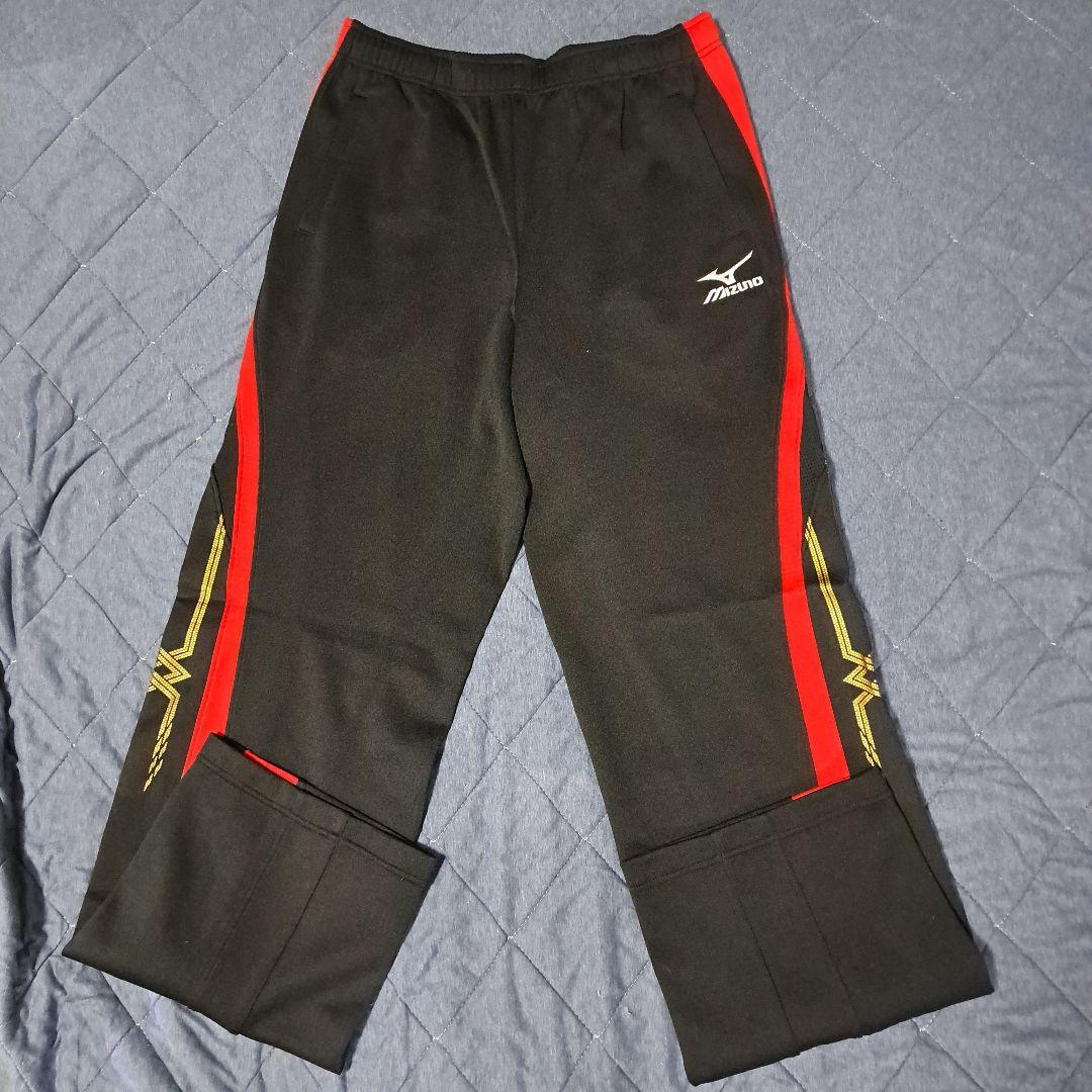 MIZUNO ジャージ ブラック/レッド