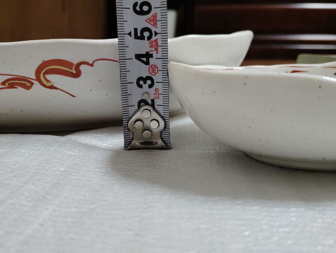 新品　未使用　たち吉 赤絵　 取り鉢揃 橘吉 大皿 小鉢 　　6点　楕円形皿